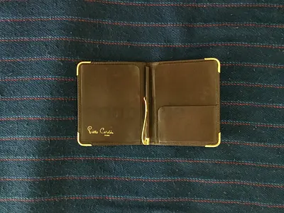 Vintage Pierre Cardin (PARIS) Leather Money-Clip Wallet