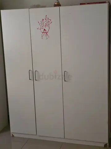White IKEA 3 shutter wardrobe