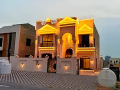 Luxury villa in one of Ajman's most prestigious and beautiful areas, in a prime location close t