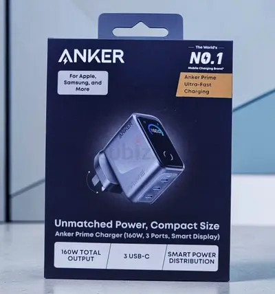 Brand NEW Anker 160W 3 Ports Smart Display Charger