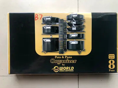 Pots  Pans Organizer - Holds up to 8 Pans (New in Box)