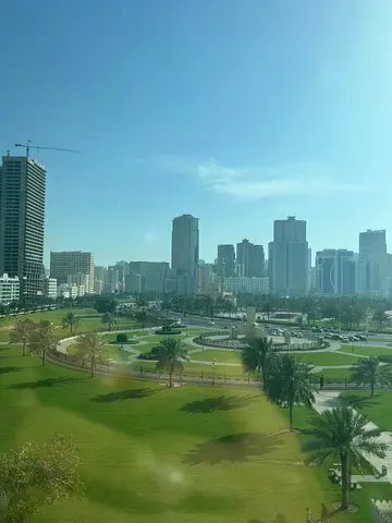 Prime office space for annual rent in Sharjah Located in Al Majaz 2, next to Al Majaz Park Direct park view provides a comfortable working environment