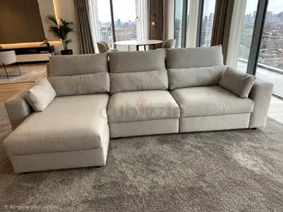 IKEA Esklstuna L Shape Sofa Bed Gray Good condition