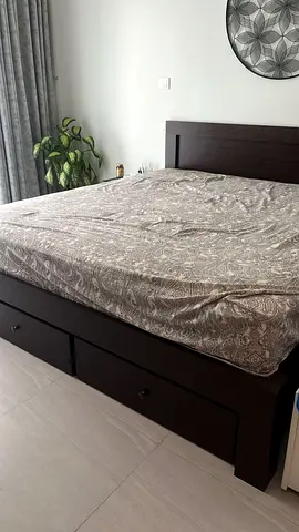 King Bed with storage excellent condition