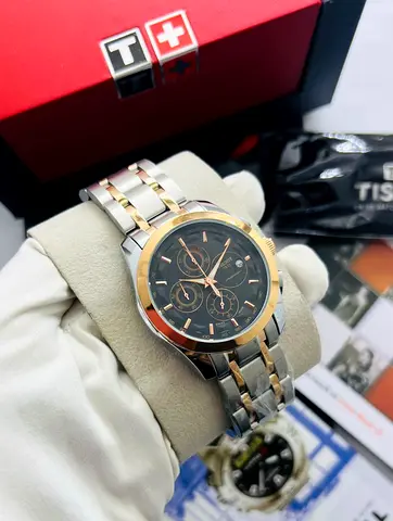 Tissot Mens Chronograph Two-Tone Stainless Steel Watch