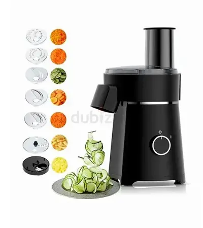 Compact Electric Food Processor with Multiple Slicing Discs — Black