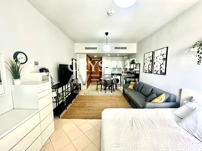 Furnished Studio | With Balcony & Parking | Lake View