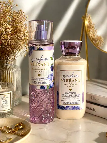 Bath  Body Works Gingham Vibrant Package – Mist + Lotion