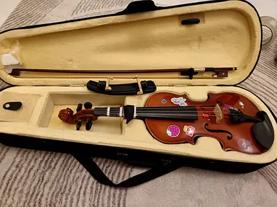 Full-size Violin with Case and Bow - Good Condition