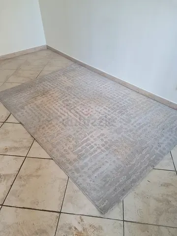 Light Grey Area Rug — 150x220 cm (Approx.) 2 years old used