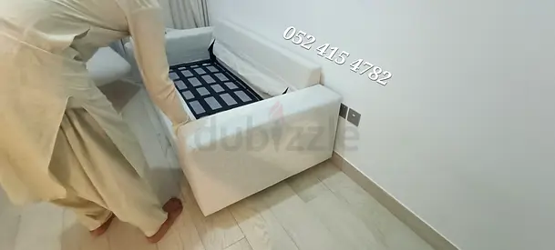 Gunnared beige Ikea vimle sofa bed and mattress