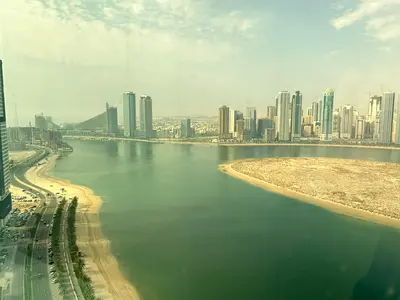 Sea view | 3-bedroom apartment with living room | central AC | maid’s room | built-in wardrobes
