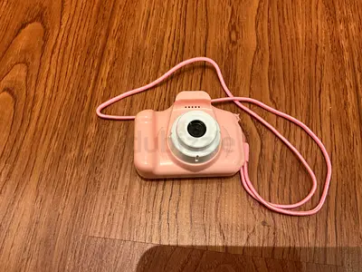 Kids Pink Toy Camera with Strap
