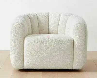 Primium Quality single sofa in Boucle Fabric customisation available