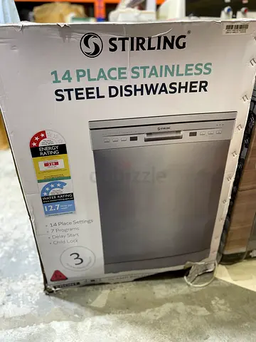 Stirling 14-Place Stainless Steel Dishwasher (Brand New in Box)