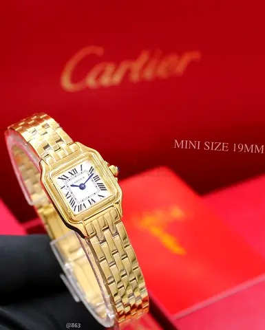 Cartier Mini Panthère-style Gold Plated Ladies Watch