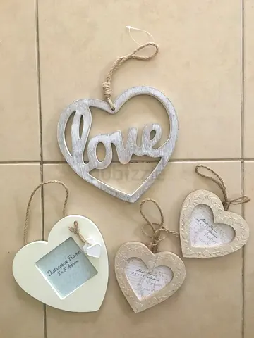 Assorted heart decorations