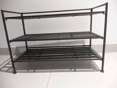 Metal 3 tier shoe rack