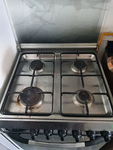 Used 4-Burner Gas Hob / Stove Top - Stainless Steel (Working)