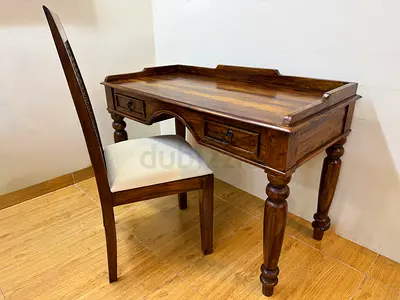 Marina Home Solid Wood Study Desk With Chair