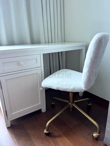 desk and chair