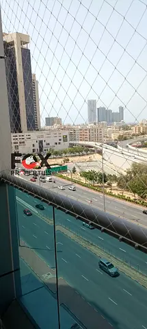 غرفة وصالة مفروشة للإيجار في النعيمية3 أبراج سيتي تاور A2 بجوار السفير مول ونستو وقريب من كورنيش عجمان اطلالة مفتوحة باركينج مجاني جاهزة للسكن