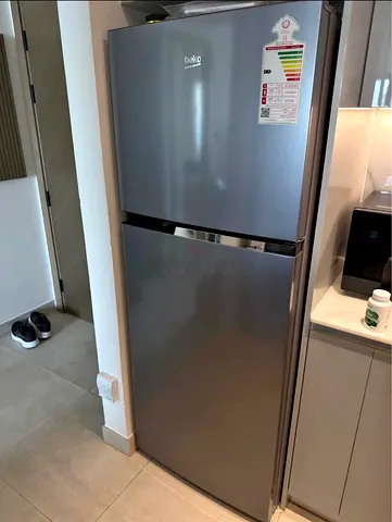 Beko Silver Double-Door Big Refrigerator - new Condition urgent selling