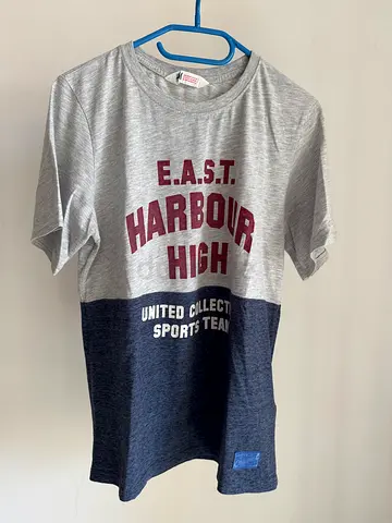 HM Child Grey  Blue T-Shirt Size 12-14 Years - FIX PRICE