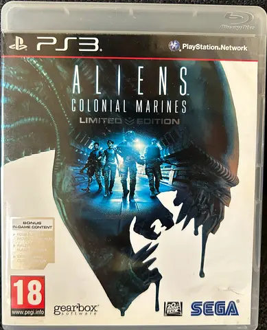 Aliens: Colonial Marines (PS3) - Limited Edition - Disc and Case