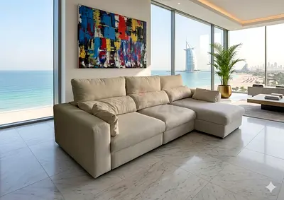 Ikea eskilstuna L shape sofa under storage