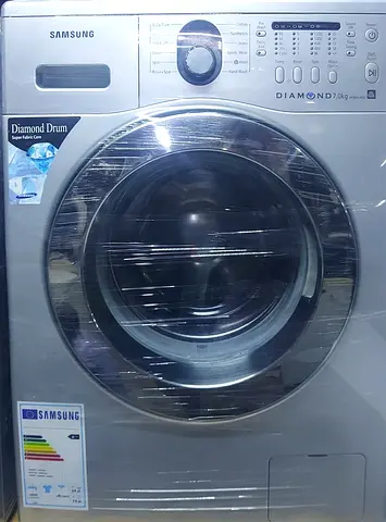 Samsung Front Load Washing Machine - Diamond Drum, 7kg (Silver)