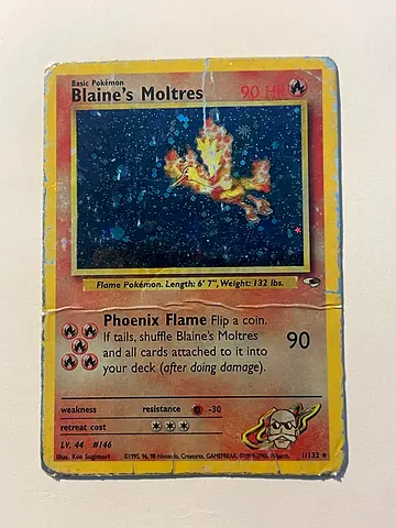 Blaines Moltres 1st Edition Style Pokémon Card