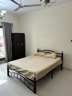 Master bedroom with attached washroom and balcony for couples or for working executive ladies