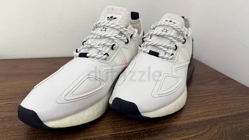 White Adidas ZX 2K Boost Sneakers