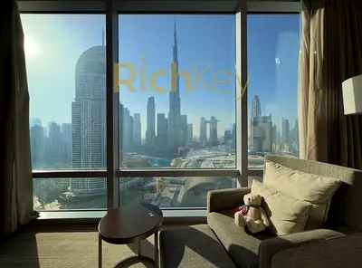 Large Layout | Burj Khalifa Fountain Views | Multiple Cheques