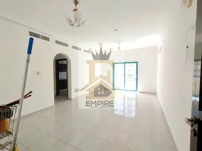 With 2 balcony with Gym pool Access free Very Specious bright bigger Apartment With Master bedroom Main Street Exit Too Dubai very Easy Near Mosque