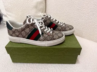 Gucci GG Supreme Web sneakers - classic monogram trainers