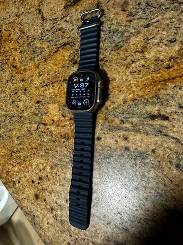 Apple Watch Ultra 2 w/ Blue Ocean Band