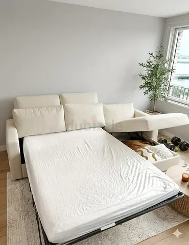 IKEA vimle L Shape Sofa Bed Beige Good condition