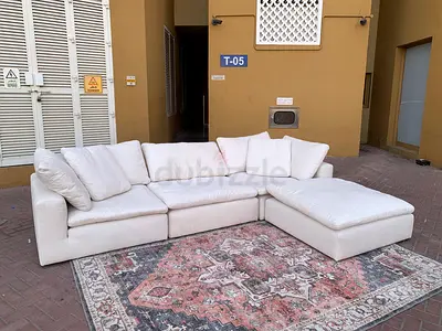 Marina home 3 seater sofa with ottoman