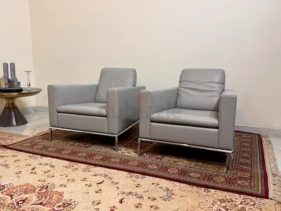 De Sede DS-4 Masterpiece luxury arm chairs Pair – Handcrafted Swiss Leather  Chrome Elegance