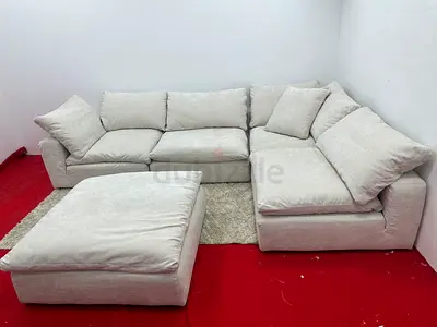 Excellent condition marina home luscious sofa with footstool