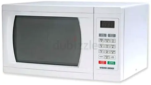 Black Decker White 23L Microwave Oven with Grill
