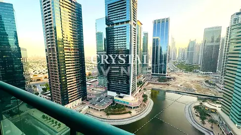 شقة كورنر بغرفتي نوم | إطلالات على المارينا والمدينة | شرفة | السيف 2، أبراج بحيرات جميرا