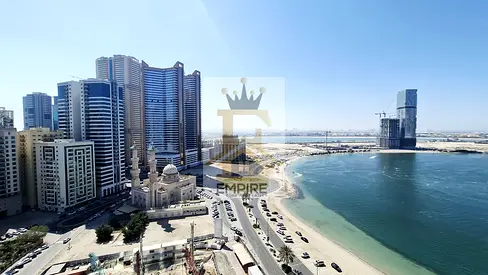 SPACIOUS 2BHK APPARTMENT SPACIOUS HALL WITH BEAUTIFULL SEA VIEW MASTER BEDROOM// SMART HOME SYSTEM// CAMERA // FREE GYM& POOL & Kids Play Area // 20