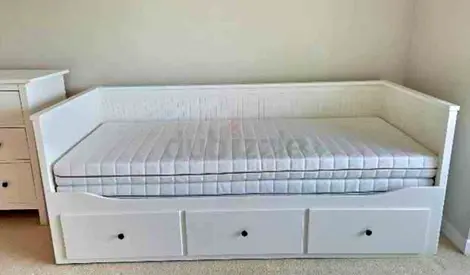IKEA Hamnes day bed with 2 mattress and 3store drawers underneath