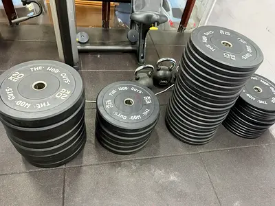 Bumper weight plates set good condition