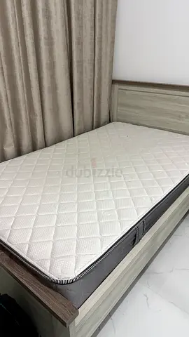 Bed with mattress