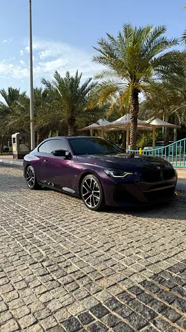 BMW M240i Abu Dhabi, Purple BMW for sale, BMW 2 series UAE, M240i 2028 Warranty