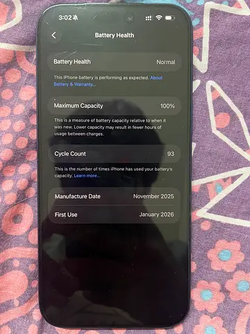iPhone 17 Pro Max — Good Condition, 100% Max Capacity, Blue Colour, 512 GB